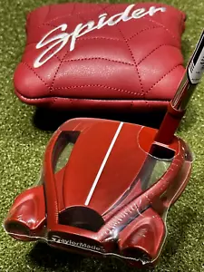NEW TaylorMade Spider Red #3 Slant Putter LEFT Hand 35" w/ Headcover LH #92659 - Picture 1 of 6