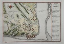 CANADA - PLAN DE LA VILLE DE QUEBEC BY BELLIN, CIRCA 1750