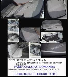 LANCIA APPIA 3°Serie  COPRISEDILI  SERIE COMPLETA GRIGIO 2B e 7G - Picture 1 of 1