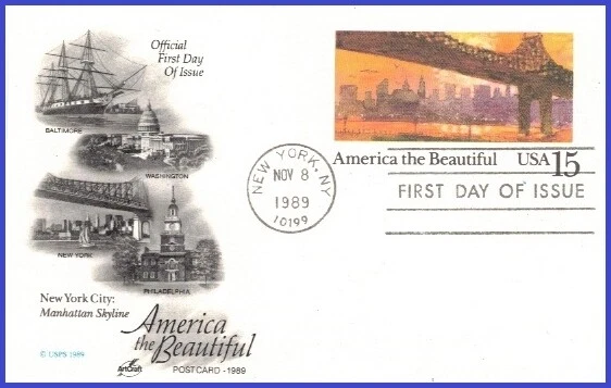 USA3 #UX137 U/A ARTCRAFT FDC   59th Street Bridge - Image 1 of 1