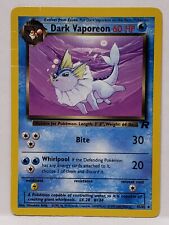 Dark Vaporeon 45/82 Team Rocket Unlimited Uncommon 2000 Pokemon Card LP