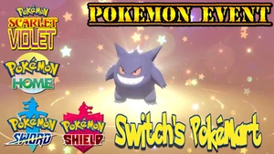 ✨ Ash Gengar Event Untouched💚Pokemon Scarlet/Violet/Sword/Shield/Home✨ - Picture 1 of 2