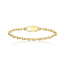 RS Pure by Ross-Simons 14kt Yellow Gold Cable-Chain Ring. Size 8