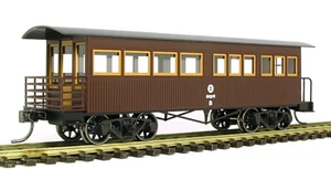 HO/J Scale Aru-Model Old Wooden Bogie Observation Car Kit H0 Gauge Vintage Coach - Picture 1 of 12