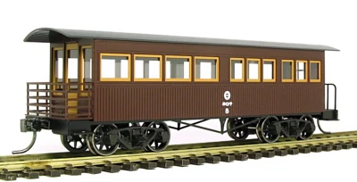 HO/J Scale Aru-Model Old Wooden Bogie Observation Car Kit H0 Gauge Vintage Coach - Image 1 of 4
