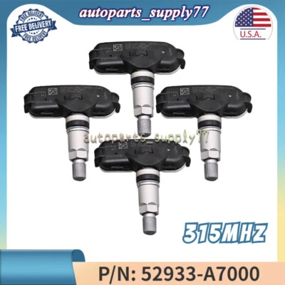  Sensor de monitoreo de presión de neumáticos 4 TPMS para Kia Forte Koup Forte5 52933A7000 EE. UU. Foto 1 de 4