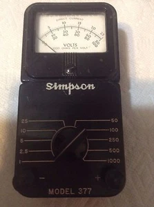 Simpson 377 DC Voltmeter 1000V  - Picture 1 of 5