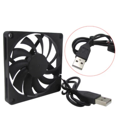 Router Cooling Fan Rack TV Box Wireless Router Cooling USB 5V 80mm Cat Radiator - Image 1 of 4