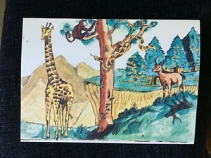 Holocaust Notizkarte des jungen Simon Jeruchim gemalt beim Verstecken in Frankreich NEU  - Bild 1 von 5