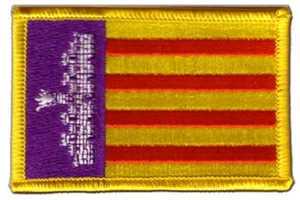 Spanien Mallorca Aufnäher Flaggen Fahnen Patch Aufbügler 8x6cm - Picture 1 of 1