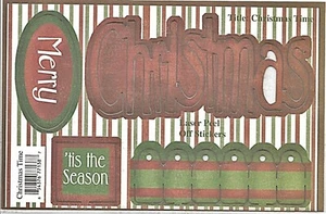 MERRY CHRISTMAS TAL ACCENTS Adhesive Die Cuts Tags Scrapbooking Card Making - Picture 1 of 1