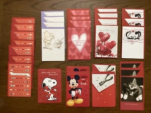 30 Hallmark Valentine's Day Greeting Cards & Envelopes Lot Of 30 Large Variety - Picture 1 of 24