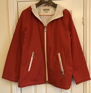 Michael Kors Coat / Raincoat Large Red Waterproof with Hood. Excellent Condition - Picture 1 of 7