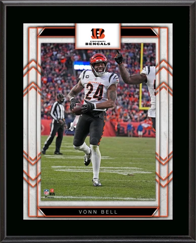 Vonn Bell Cincinnati Bengals 10.5" X 13" Sublimated Player Plaque Cover