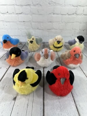 K&M Wild Birds Lot Of 9 Plush Stuffed Animal Various Colors Types VGC! - Image 1 of 4