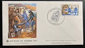 1971 Annecy France First Day cover FDC WWI Army Post Office - Picture 1 of 2