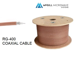 RG400 COAXIAL CABLE 50 Ohm Ultra Low Loss - Indoor/Outdoor DOUBLE SHIELDING - Picture 1 of 4