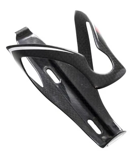 Jaula para botella de agua de carbono Elite tejido brillante negra bicicleta de carretera carrera triatlón - Imagen 1 de 3