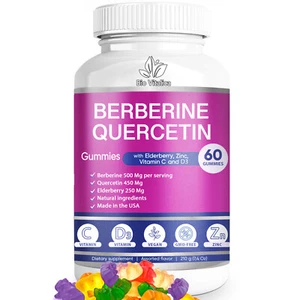 Berberina Quercetina Gomma - Vitamina C D3 Zinco e Sambuco 5 in 1 Mix - Foto 1 di 8