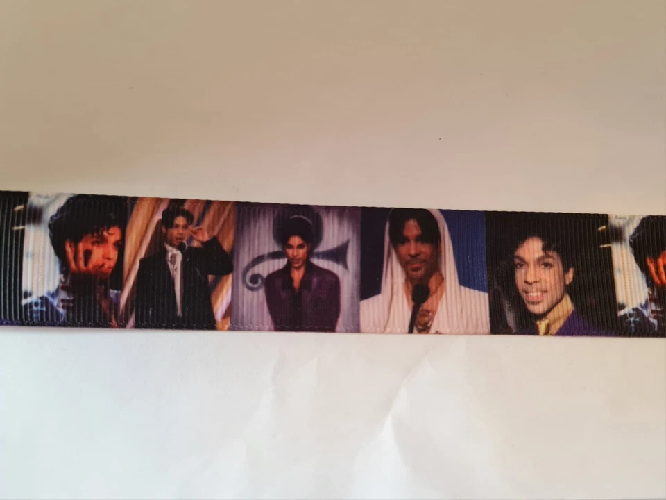 2 meters of Prince popstar print grosgrain ribbon 1" wide - Image 1 of 1