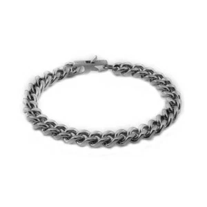 Bracelet Guess Hero UMB70055-S Bracelet Steel Burnished Human Chain New - Picture 1 of 2