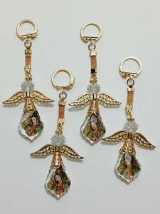 12 Virgen Guadalupe Crystal Keychain Favors Baptism Comunion Recuerdos Bautizo - Picture 1 of 6
