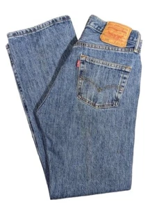 501 Jeans Levis Button Fly Men's Size 30X30 Med Wash L5155 Straight Leg 537303 - Picture 1 of 9