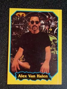 Rare Argentina rock gum cards VAN HALEN ALEX 1997