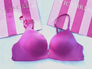 Victoria's Secret Very Sexy So Obsessed Wireless Push-Up Bra Luscious Rose 36B - Picture 1 of 4