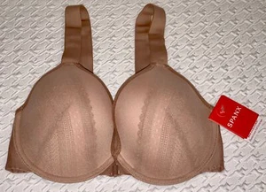 SPANX Bra-LLelujah Illusion Lace Cafe Au Lait Vintage Rose Underwire Bra Womens - Picture 1 of 24