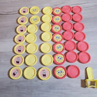 Bob Esponja Pantalones Cuadrados y Patricio - Conectar 4 Piezas de Juego de Repuesto Lote Bloqueador Foto 1 de 4