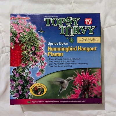 Topsy Turvy Al revés Colibrí Mariposa Hangout - Kit Maceta Patio Porche Foto 1 de 2