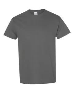 Gildan 5000 Men's Classic Cotton Short Sleeve T-Shirt Plain Blank Tee Charcoal S - Picture 1 of 4