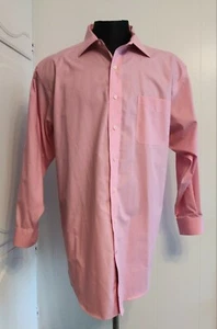 Daniel Cremieux The Definitive Henry Shirt 100% Cotton Pink Mens Size 17 33 - Picture 1 of 11