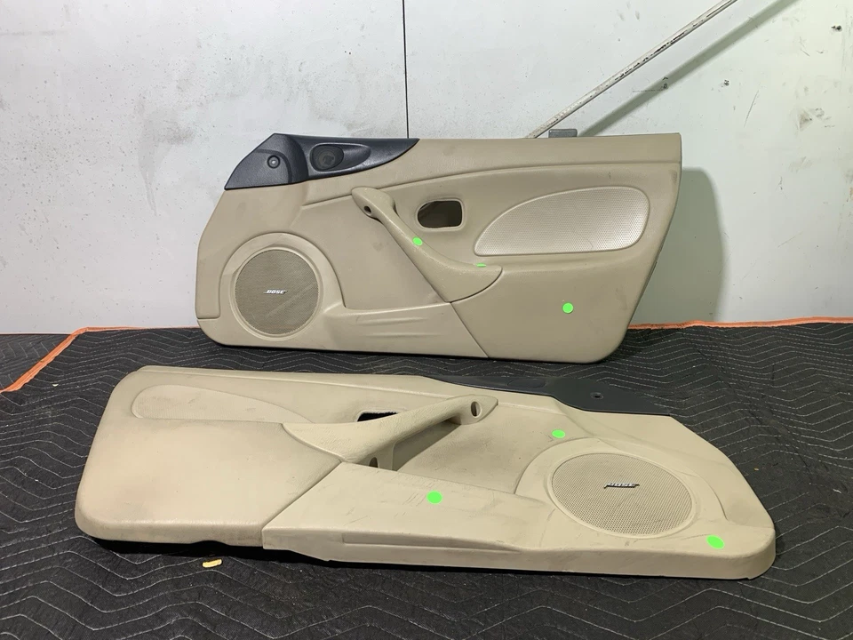 Mazda Miata 2001-2005 OEM bronceado Bose paneles de puerta tarjeta conductor pasajero conjunto *LEER* Foto 1 de 4