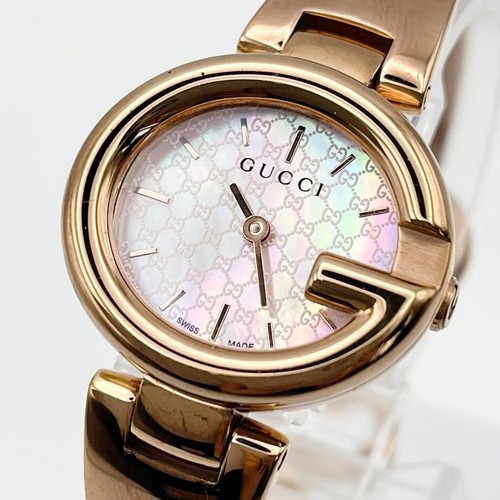 Orologio Gucci Bracciale Conchiglia Rosa 5.3 in Oro Stile Bracciale Donna