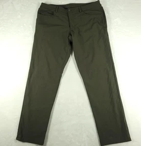 Lululemon ABC Pants Men's 38x32 Olive Green Warpstreme Classic Fit LM5426S - Picture 1 of 8