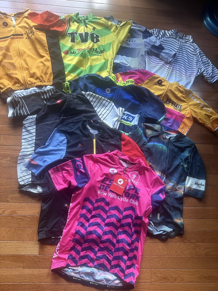 Camisetas de ciclismo para hombre Medium Pactimo, Rapha Santini, Twin Six ++ 10 en total  Foto 1 de 1