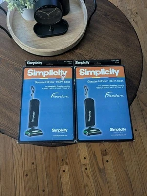 Genuine Simplicity Hiflow HEPA Vacuum Bags: Type F Freedom Models, 12 Bags (New) - Image 1 of 4