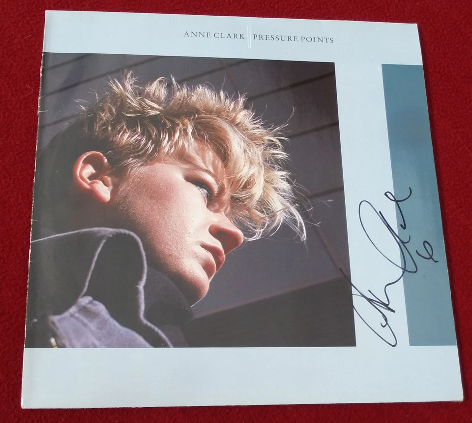 ORIGINAL SIGNIERT* Anne Clark ‎– Pressure Points  (1985) *Autogramm* Signed* - Bild 1 von 1