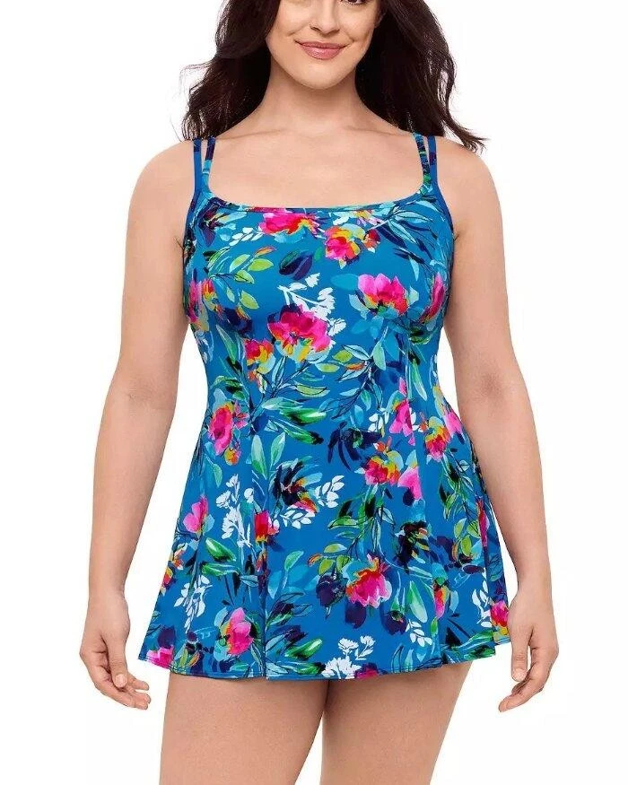 Vestido de baño GREAT LONGITUDE talla grande 22, 24 Dreamy Island nuevo con etiquetas Foto 1 de 1