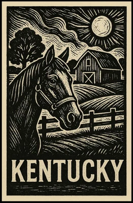 Kentucky Horse And Barn Poster - Image 1 of 4