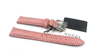Genuine Gucci Pink Leather Band 15mm for YA126587 G-Timeless Quartz Watch - Picture 1 of 2