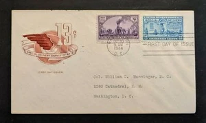 1944 13 Cents Special Delivery Stamp FDC Washington DC - Picture 1 of 2