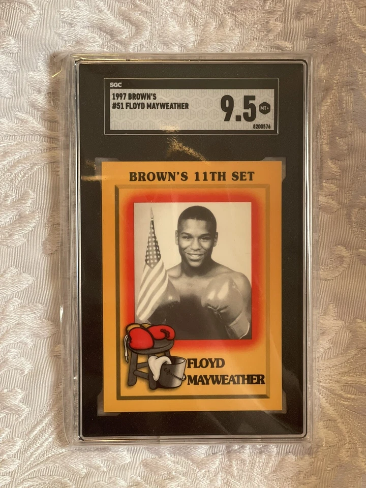 1997 Brown's Boxing #51 Floyd Mayweather RC Rookie SGC 9.5 MINT+ INVEST 📈 - Image 1 of 2