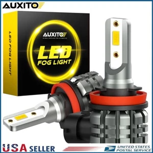 AUXITO H11 H8 Gold Yellow LED Fog Light Bulbs Amber Color Super Bright DRL Lamp - Picture 1 of 8