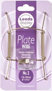 Espositore Leeds n.2 appendiabiti piastra filo ottone 13-19 cm da 5" a 7,5" NUOVO! - Foto 1 di 4