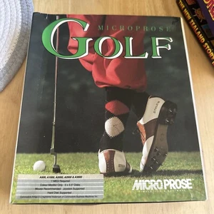 MICROPROSE GOLF 1990 COMMODORE AMIGA GAME - Afbeelding 1 van 4