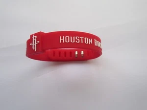 Basketball Team HOUSTON ROCKETS Bracelet Silicone Wristband Rubber Hand Ring - Picture 1 of 3