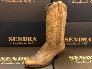 Sendra Boots Cowboystiefel Westernstiefel Reitstiefel 1627 Braun - Picture 1 of 1